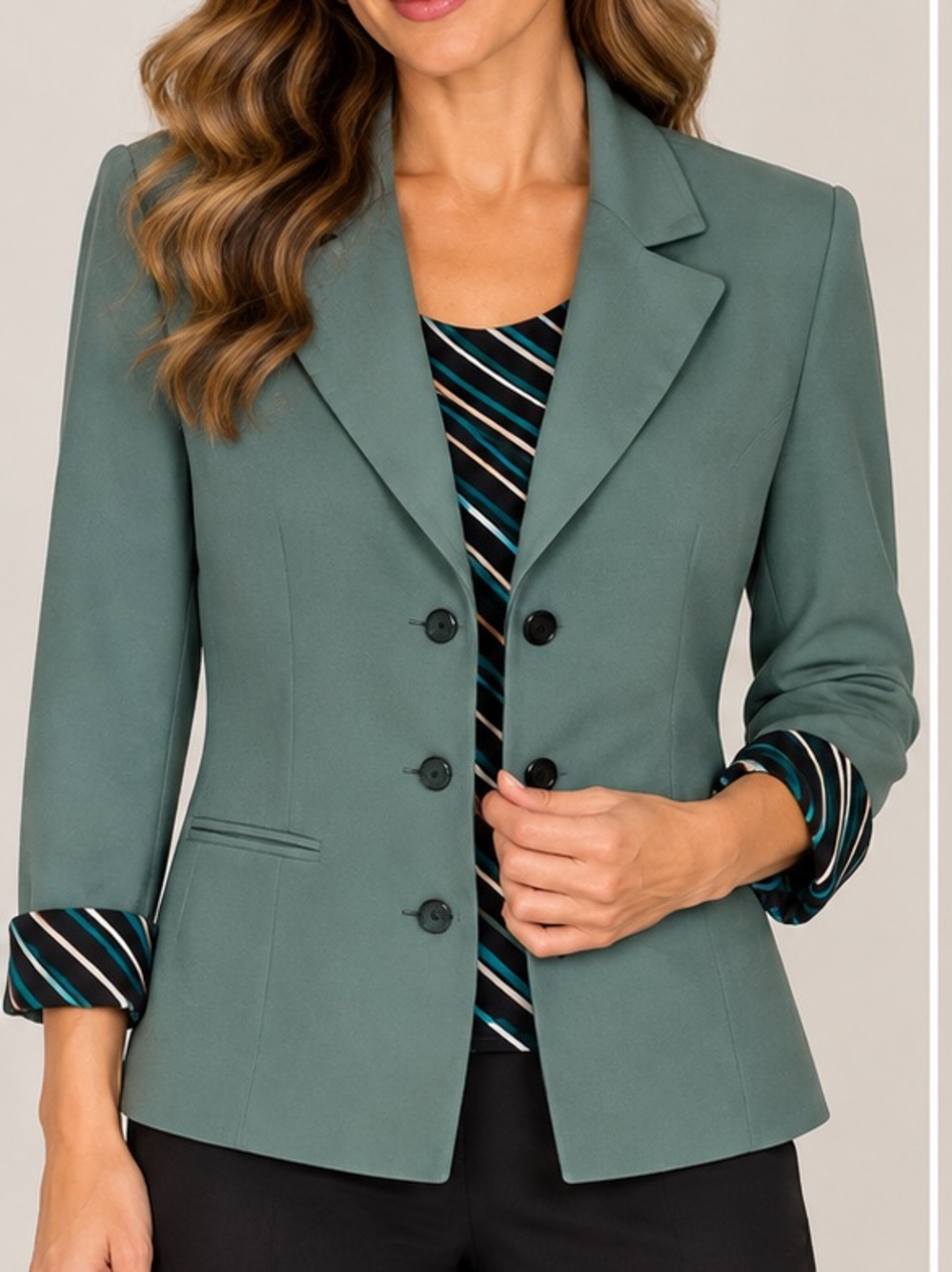 Vintage Studio I Petite‎ Blazer Jacket & Top Set
